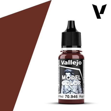 Vallejo Model Colour #040 - Dark Red - 18 ml Matt Acrylic Paint - Gap Games
