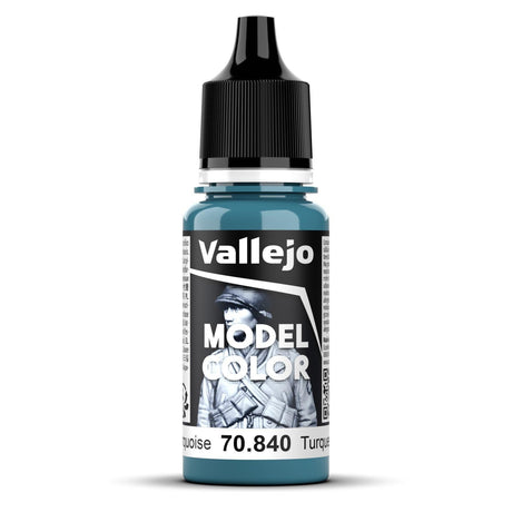 Vallejo Model Colour #070 - Light Turquoise - 18 ml Matt Acrylic Paint - Gap Games