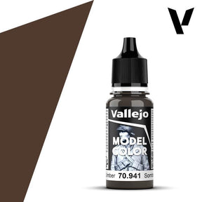 Vallejo Model Colour #118 - Burnt Umber - 18 ml Matt Acrylic Paint - Gap Games