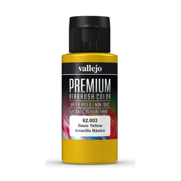 Vallejo Premium Colour - Basic Yellow 60 ml - Gap Games