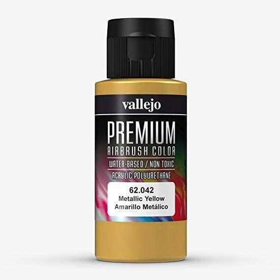Vallejo Premium Colour - Metallic Yellow 60 ml - Gap Games