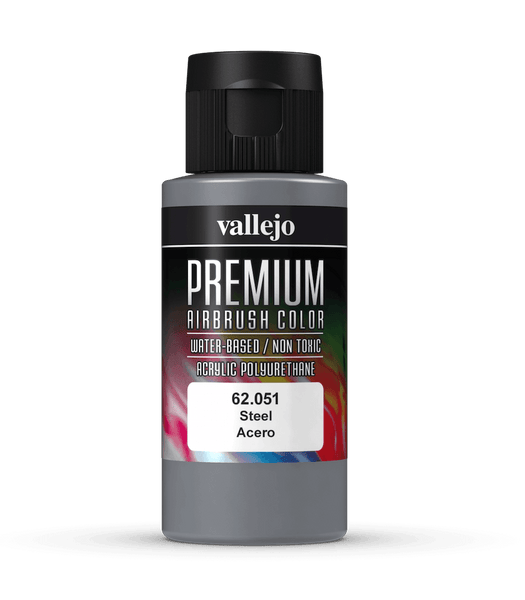 Vallejo Premium Colour - Steel 60 ml - Gap Games