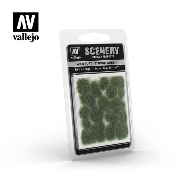 Vallejo Scenery SC427 12mm Wild Tuft - Strong Green - Gap Games