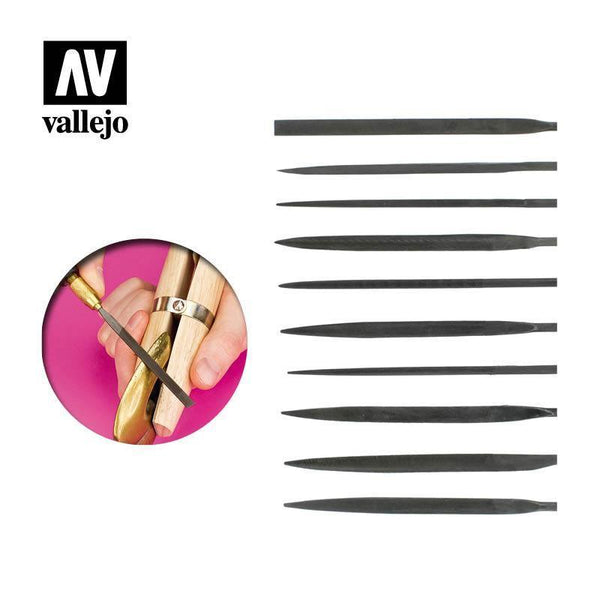 Vallejo T03001 Tools Budget needle file set (10) - Gap Games