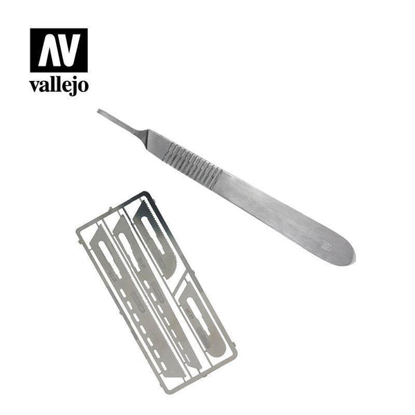 Vallejo T06001 Tools Saw set #1 with scalpel handle #4 - Gap Games