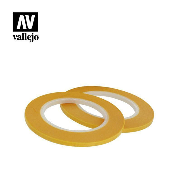 Vallejo T07004 Tools Precision Masking Tape 3mmx18m - Twin Pack - Gap Games