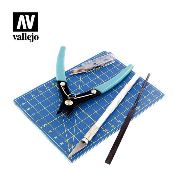 Vallejo T11001 Tools 9pc Plastic Modelling Tool set - Gap Games