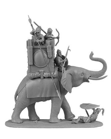 V&V Miniatures - Carthaginian War Elephant (extended set) - Gap Games