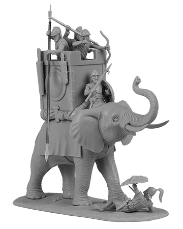 V&V Miniatures - Carthaginian War Elephant (extended set) - Gap Games