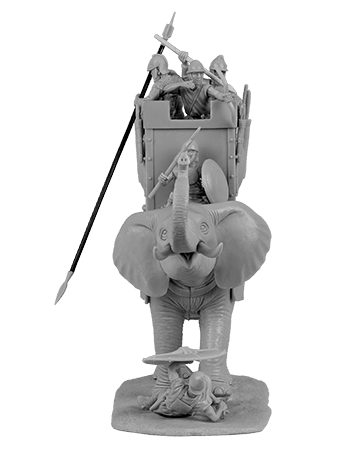 V&V Miniatures - Carthaginian War Elephant (extended set) - Gap Games