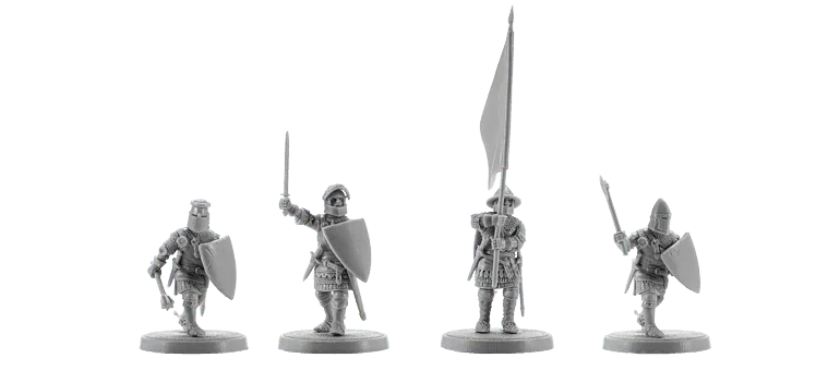 V&V Miniatures - English Medieval Knights - Gap Games