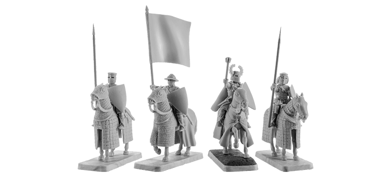 V&V Miniatures - Mounted Crusaders Command - Gap Games