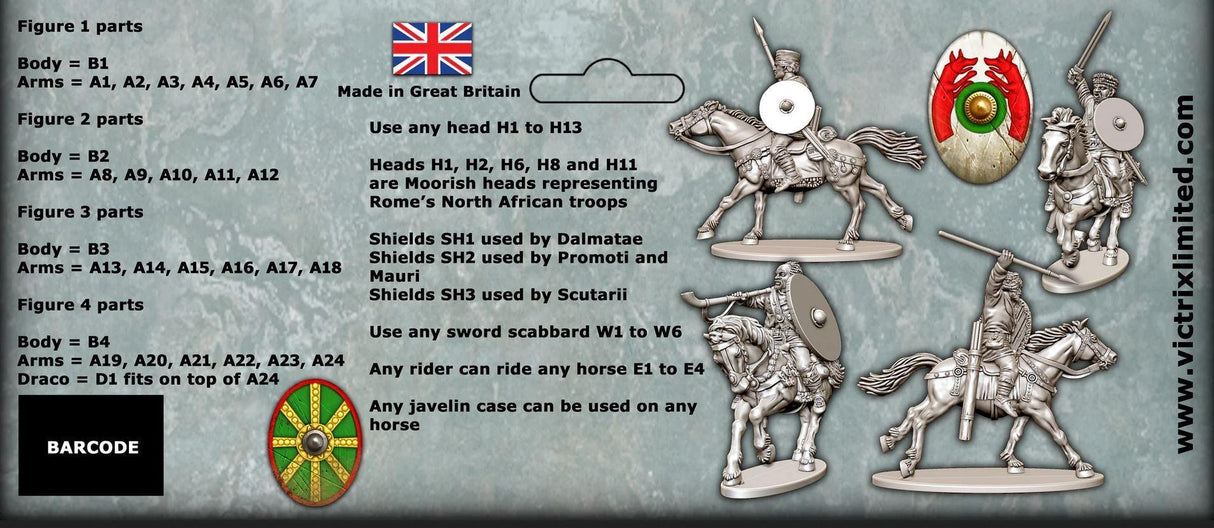 Victrix Miniatures - Late Roman Unarmoured Cavalry - Gap Games