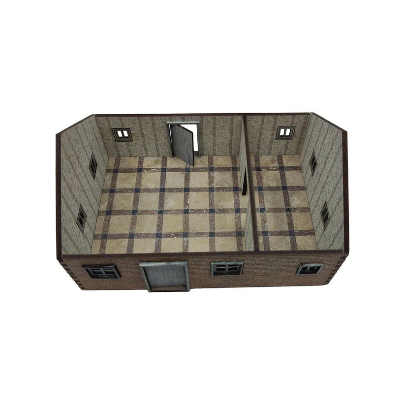 Battlefield Accessories: Village House 2 Brick - 28mm (TTR)