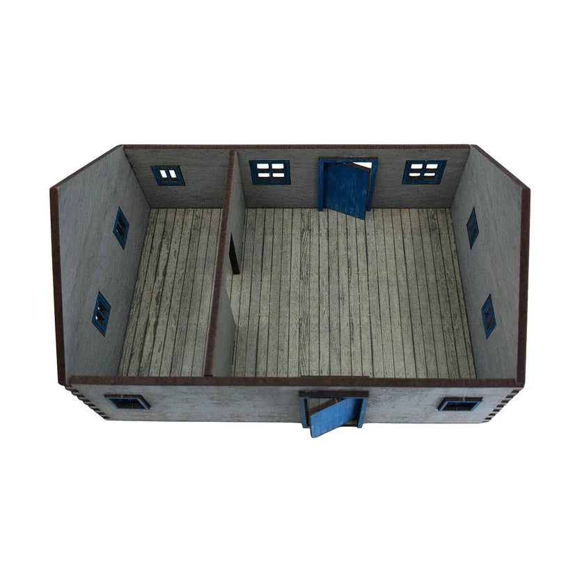 Battlefield Accessories: Village House 2 White Render - 28mm (TTR)