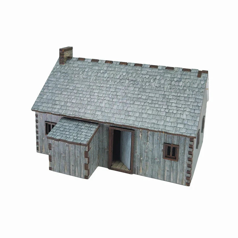 Battlefield Accessories: Village House 2 Wood - 28mm (TTR)
