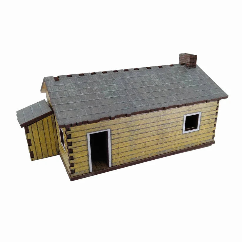 Battlefield Accessories: Village House 4 Yellow Weatherboard - 28mm (TTR)