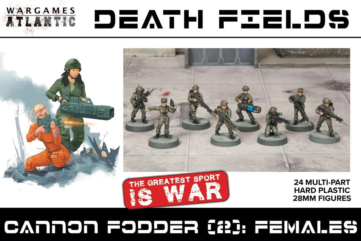 Wargames Atlantic: Death Fields - Cannon Fodder (2): Females - Gap Games
