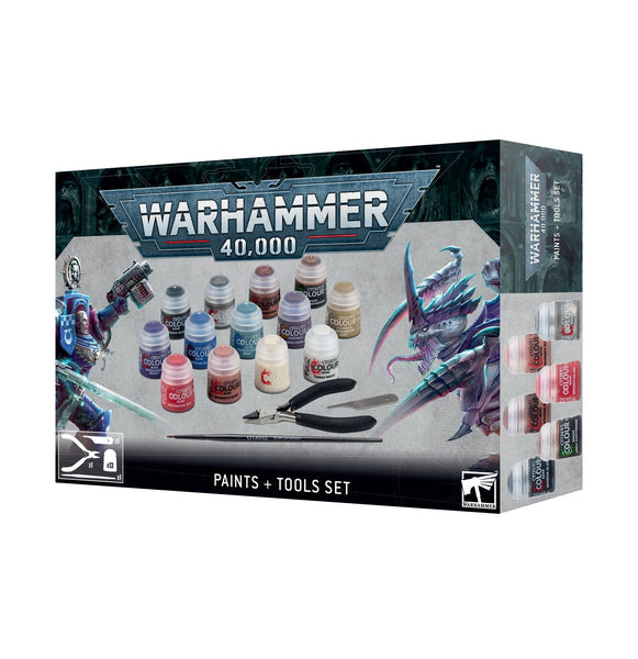 Warhammer 40,000: Paints + Tools Set 10th Edition - Gap Games