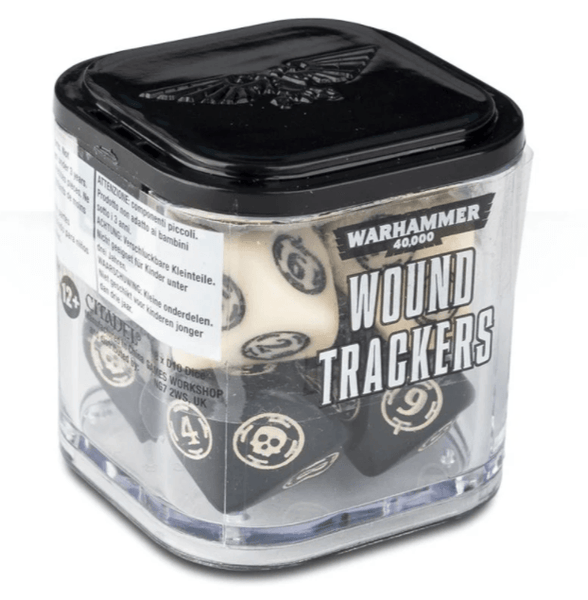 Warhammer 40000: Wound Trackers Black/Bone - Gap Games