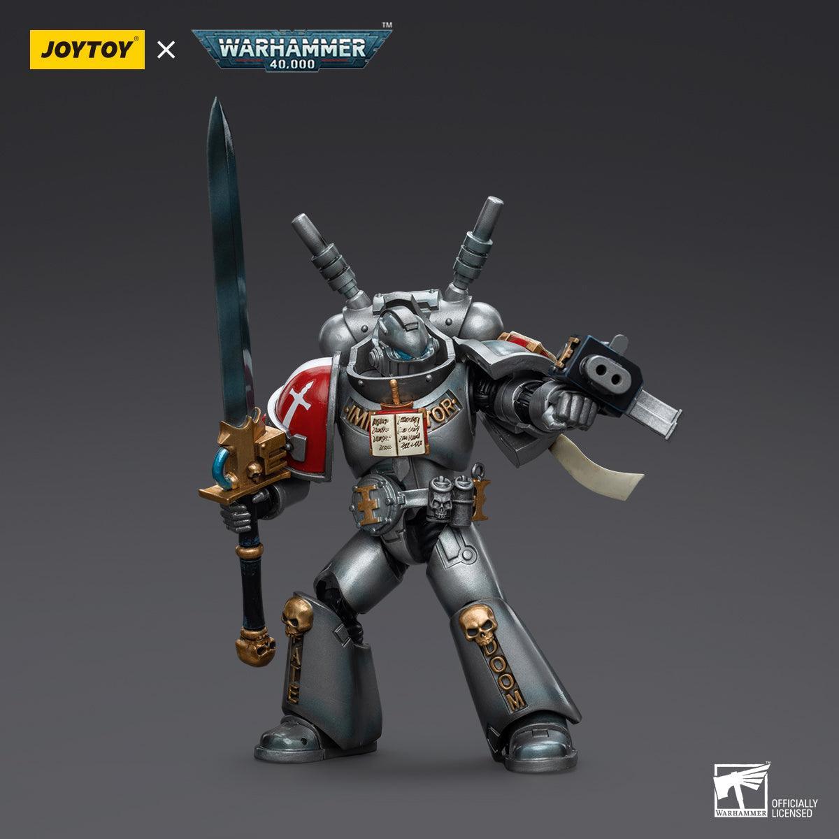 Warhammer Collectibles: 1/18 Scale Grey Knights Interceptor Squad Interceptor with Storm Bolter - Pre-Order - Gap Games