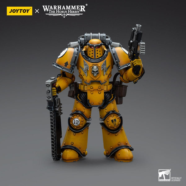 Warhammer Collectibles: 1/18 Scale Imperial Fists Legion MkIII Despoiler Sqd Despoiler with Chainsaw - Pre-Order - Gap Games