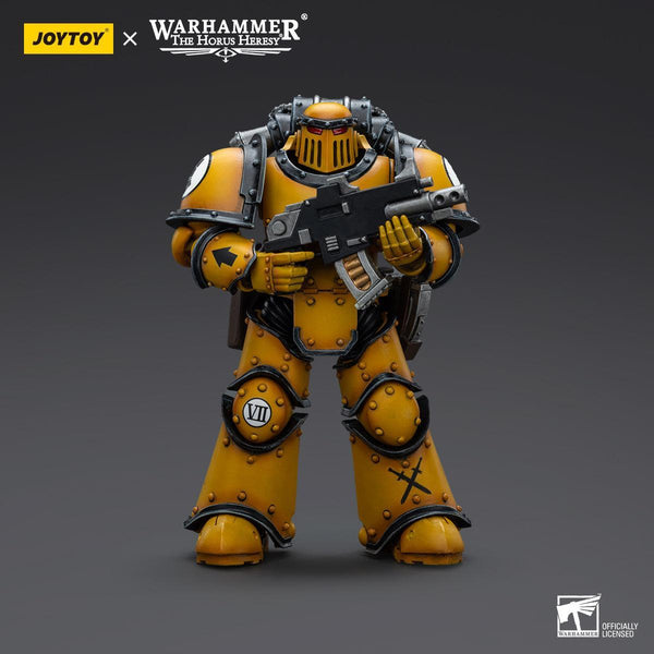 Warhammer Collectibles: 1/18 Scale Imperial Fists Legion MkIII Tactical Squad Legionary with Bolter - Pre-Order - Gap Games