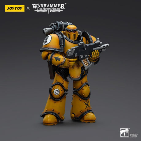 Warhammer Collectibles: 1/18 Scale Imperial Fists Legion MkIII Tactical Squad Legionary with Bolter - Pre-Order - Gap Games