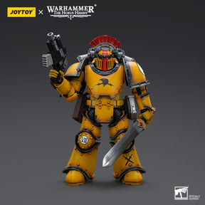 Warhammer Collectibles: 1/18 Scale Imperial Fists Legion MkIII Tactical Squad Legionary with Vexilla - Pre-Order - Gap Games