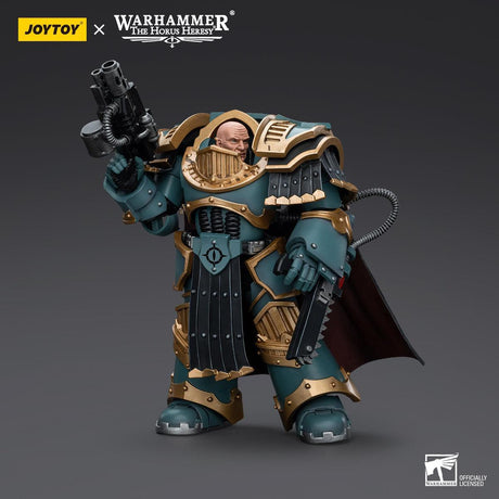 Warhammer Collectibles: 1/18 Scale Sons of Horus Legion Praetor in Cataphractii Terminator Armour - Pre-Order - Gap Games