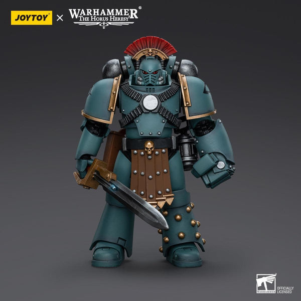 Warhammer Collectibles: 1/18 Scale Sons of Horus MKIV Tactical Squad Sergeant with Power Fist - Pre-Order - Gap Games