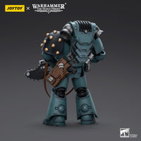Warhammer Collectibles: 1/18 Scale Sons of Horus MKVI Tactical Squad Legionary w/ Bolter, Chainblade - Pre-Order - Gap Games