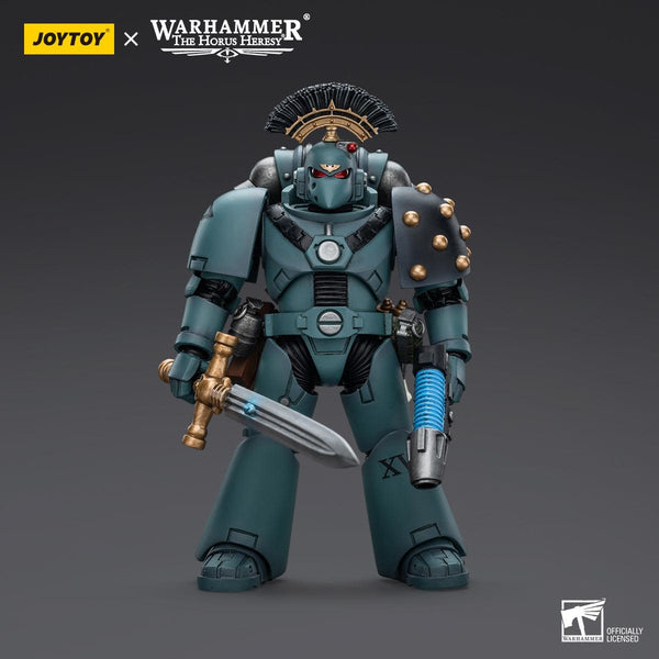 Warhammer Collectibles: 1/18 Scale Sons of Horus MKVI Tactical Squad Sergeant with Power Sword - Pre-Order - Gap Games