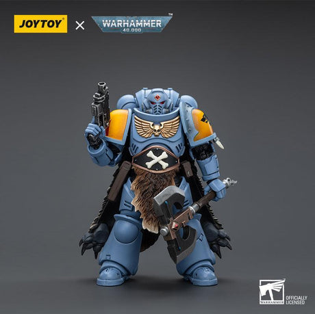 Warhammer Collectibles: 1/18 Scale Space Marines Space Wolves Claw Pack Pack Leader Logan Ghostwolf - Pre-Order - Gap Games