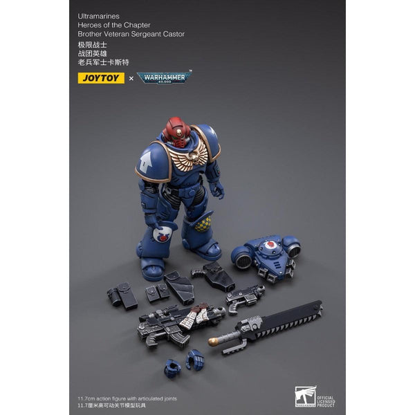 Warhammer Collectibles: 1/18 Scale Ultramarines Brother Veteran Sergeant Castor - Gap Games
