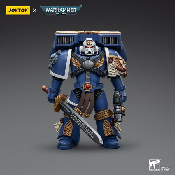 Warhammer Collectibles: 1/18 Scale Ultramarines Vanguard Veteran Sergeant - Pre-Order - Gap Games
