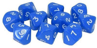 Warlord Games - 10 Blue D10 Dice - Gap Games