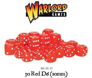 Warlord Games - 30 Red Dice (10mm) - Gap Games