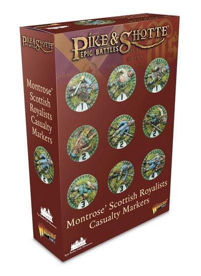 Warlord Games - Epic Battles: Pike & Shotte Montrose's Scottish Royalists Casualty Markers - Gap Games