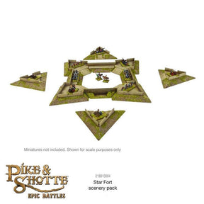 Warlord Games - Epic Battles: Pike & Shotte Star Fort with Ravelins Scenery Pack - Gap Games