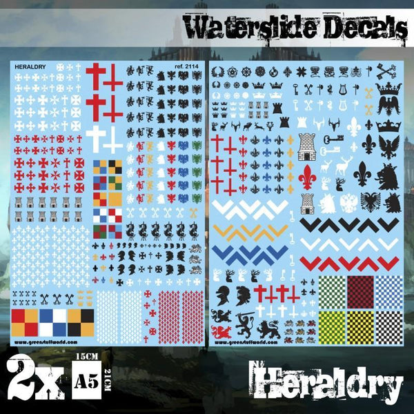 Waterslide Decals - Heraldry - Gap Games