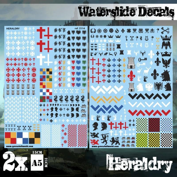 Waterslide Decals - Heraldry - Gap Games