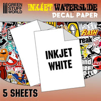 Waterslide Decals - Inkjet White - Gap Games