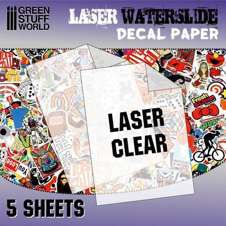 Waterslide Decals - Laser Transparent - Gap Games