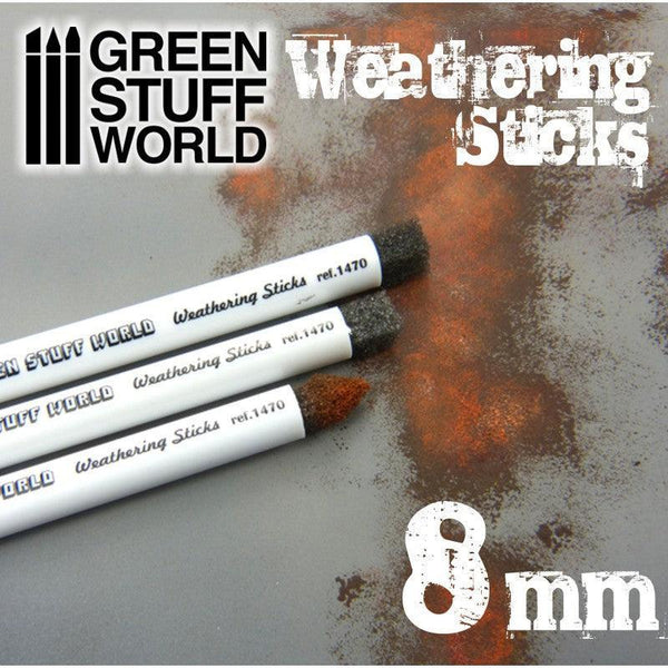 Weathering Brushes 8mm (set 3pc) - Gap Games