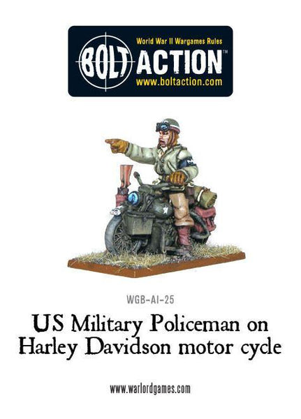 Bolt Action - US Military Policeman on Harley Davidson motor cycle