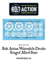 Bolt Action: Ringed Allied Stars decal sheet