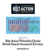 Bolt Action British Guards Armoured Division decal sheet