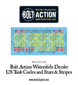 Bolt Action: US tank codes and Stars & Stripes decal sheet