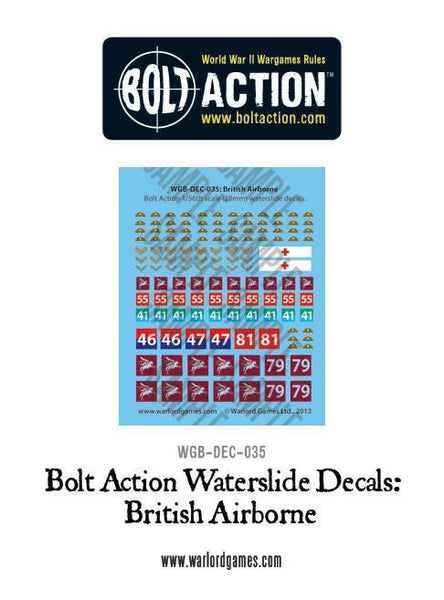 Bolt Action British Airborne decals